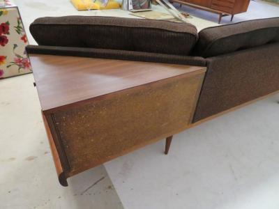 Adrian Pearsall Unusual Two Piece Adrian Pearsall Sofa Sectional Boomerang Mid Century Modern