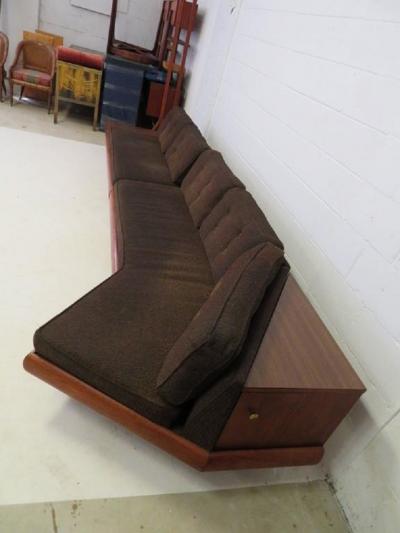 Adrian Pearsall Unusual Two Piece Adrian Pearsall Sofa Sectional Boomerang Mid Century Modern
