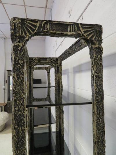 Adrian Pearsall Unusual and Rare Pair of Adrian Pearsall Brutalist Etageres