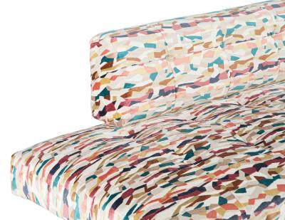 Adrian Pearsall Vibrant Mid Century Modern Sofa in the Style of Adrian Pearsall