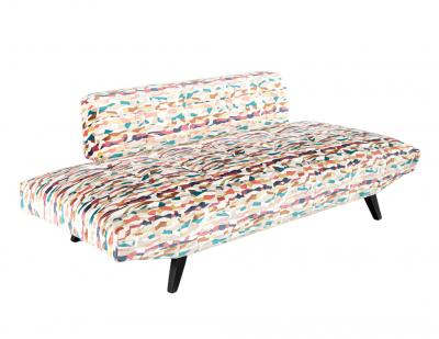 Adrian Pearsall Vibrant Mid Century Modern Sofa in the Style of Adrian Pearsall