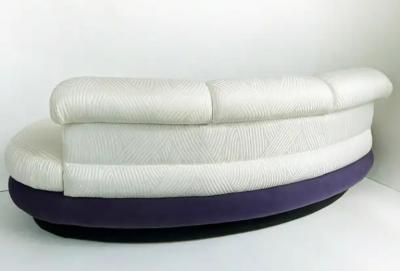 Adrian Pearsall Vintage Purple and Off White Cloud Sofas after Pearsall Per Item