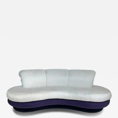 Adrian Pearsall Vintage Purple and Off White Cloud Sofas after Pearsall Per Item