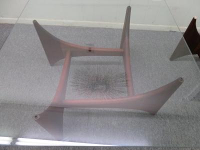 Adrian Pearsall Wonderful Adrian Pearsall Square Sculptured Walnut Coffee Table Midcentury