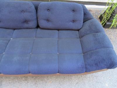 Adrian Pearsall Wonderful Adrian Pearsall Style Tufted Gondola Sofa Walnut Mid Century Modern