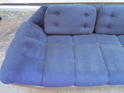 Adrian Pearsall Wonderful Adrian Pearsall Style Tufted Gondola Sofa Walnut Mid Century Modern