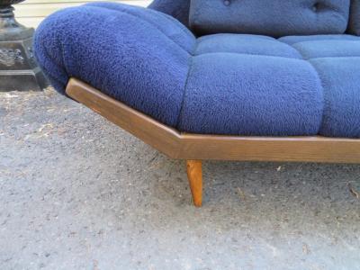 Adrian Pearsall Wonderful Adrian Pearsall Style Tufted Gondola Sofa Walnut Mid Century Modern