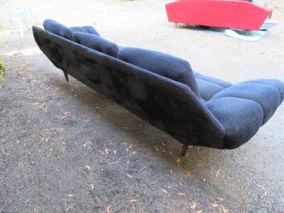 Adrian Pearsall Wonderful Adrian Pearsall Style Tufted Gondola Sofa Walnut Mid Century Modern