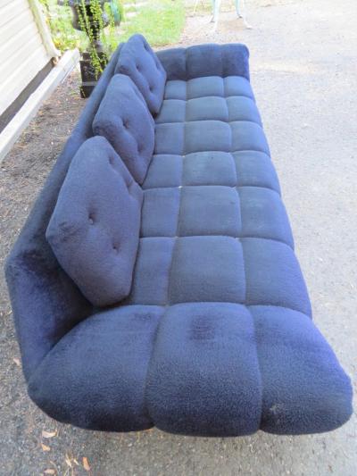 Adrian Pearsall Wonderful Adrian Pearsall Style Tufted Gondola Sofa Walnut Mid Century Modern