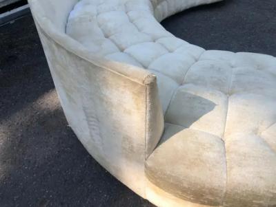 Adrian Pearsall Wonderful Curved Serpentine Two Piece Adrian Pearsall Style Sectional Sofa