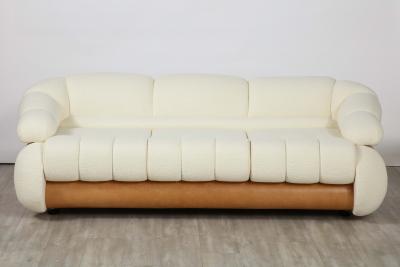 Adriano Piazzesi Adriano Piazzessi Italian 1970s Channel Tufted Sofa