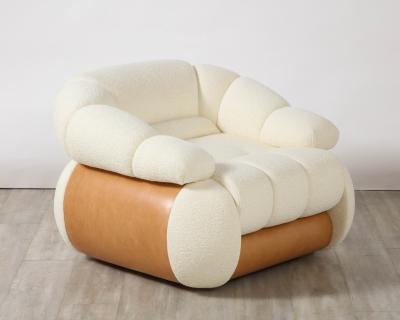 Adriano Piazzesi Pair of Adriano Piazzesi Italian 1970s Lounge Chairs