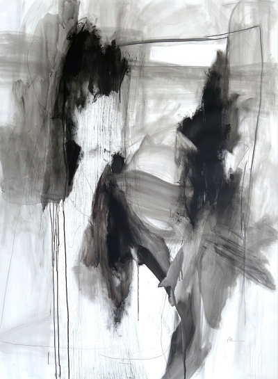 Adrienn Krahl Monochromatic Series Nr 1 Abstract painting 2021