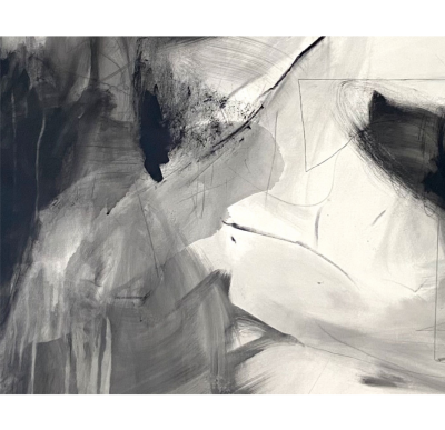 Adrienn Krahl Monochromatic Series Nr 2 Abstract painting 2021
