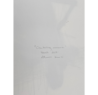 Adrienn Krahl Oscillating resonance Abstract painting 2021