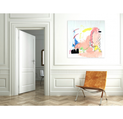 Adrienn Krahl Pink heights Abstract Painting 2021