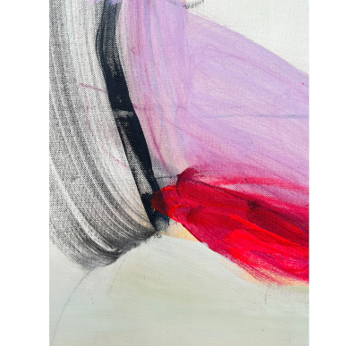 Adrienn Krahl Red Monologue Abstract painting 2023
