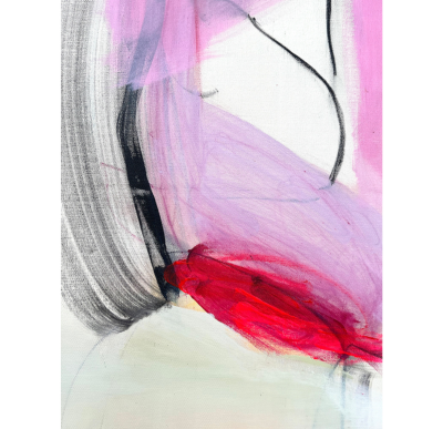 Adrienn Krahl Red Monologue Abstract painting 2023