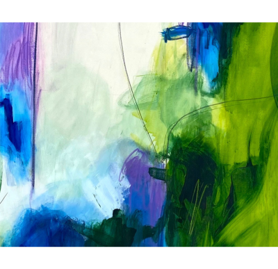 Adrienn Krahl Vertical garden 1 Abstract Painting 2021