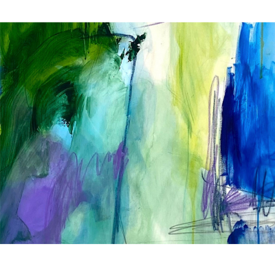 Adrienn Krahl Vertical garden 2 Abstract Painting 2021