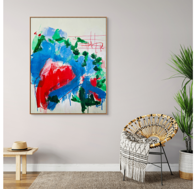 Adrienn Krahl Walk In Ginza Abstract painting 2024