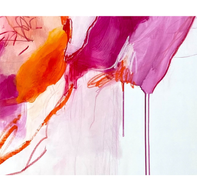 Adrienn Krahl Waterlilies 1 Abstract Painting 2021