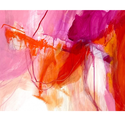 Adrienn Krahl Waterlilies 3 Abstract Painting 2021