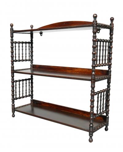 Aesthetic Mahogany Hanging Shelf