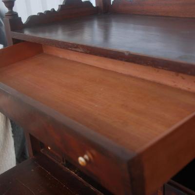 Aesthetic Movement Bonheur du Jour Secretary Desk Cabinet