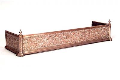 Aesthetic Movement Brass Fire Fender