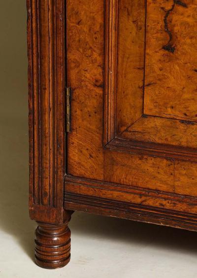 Aesthetic Movement Burl Oak Serving Cabinet