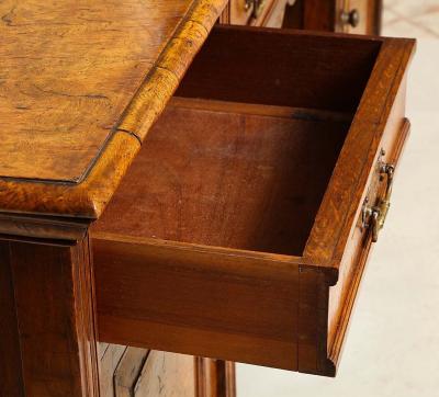 Aesthetic Movement Burl Oak Serving Cabinet