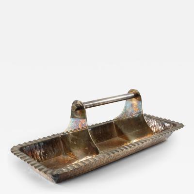 Aesthetic Movement Electro Plated Oblong Tray by Hukin Heath