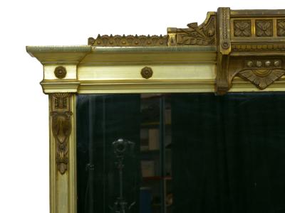 Aesthetic Movement Over Mantel Mirror circa 1870 90