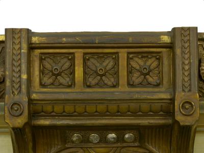 Aesthetic Movement Over Mantel Mirror circa 1870 90