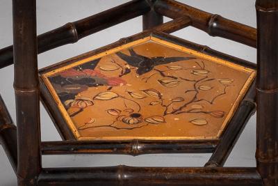 Aesthetic Movement Scalloped Top Faux Bamboo Table