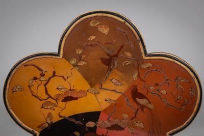 Aesthetic Movement Scalloped Top Faux Bamboo Table