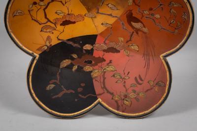 Aesthetic Movement Scalloped Top Faux Bamboo Table