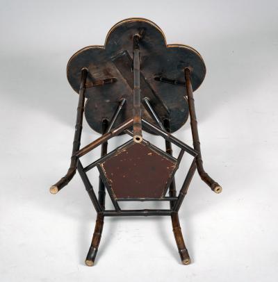 Aesthetic Movement Scalloped Top Faux Bamboo Table