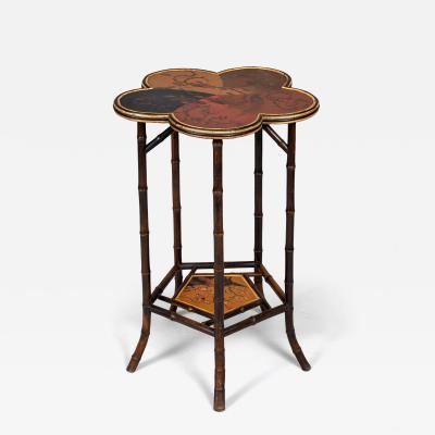 Aesthetic Movement Scalloped Top Faux Bamboo Table