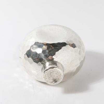Aesthetic Movement Signed Whiting Sterling Silver Ball Form Scent Flask