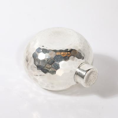 Aesthetic Movement Signed Whiting Sterling Silver Ball Form Scent Flask