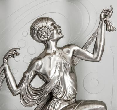 Affortunato Gori French Art Deco Dancing Ladies Wall Sconces