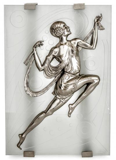 Affortunato Gori French Art Deco Dancing Ladies Wall Sconces