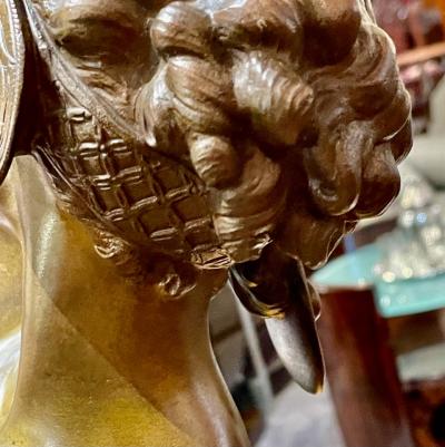Affortunato Gory Art Deco Nude Bronze Sculpture by Affortunato Gory