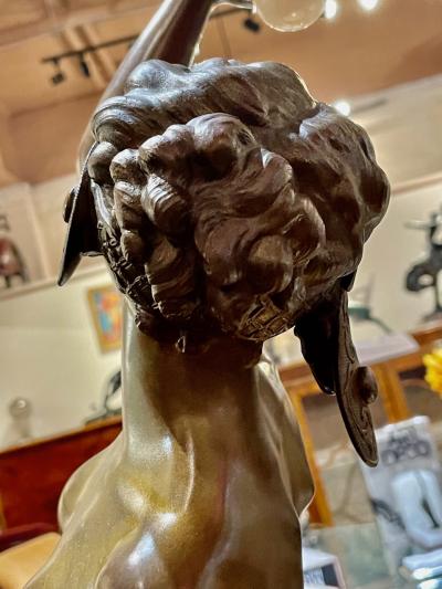 Affortunato Gory Art Deco Nude Bronze Sculpture by Affortunato Gory