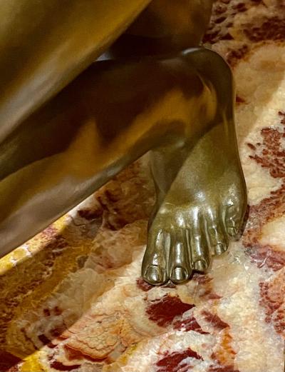 Affortunato Gory Art Deco Nude Bronze Sculpture by Affortunato Gory