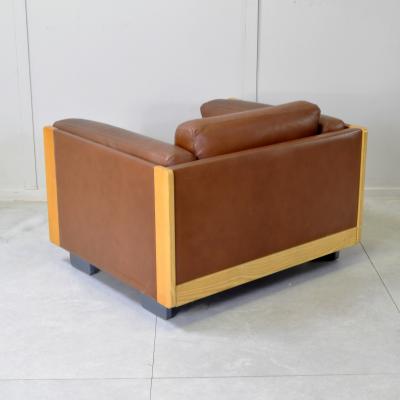 Afra Tobia Scarpa Afra Tobia Scarpa 920 Armchair for Cassina in Cognac Leather