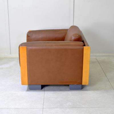 Afra Tobia Scarpa Afra Tobia Scarpa 920 Armchair for Cassina in Cognac Leather