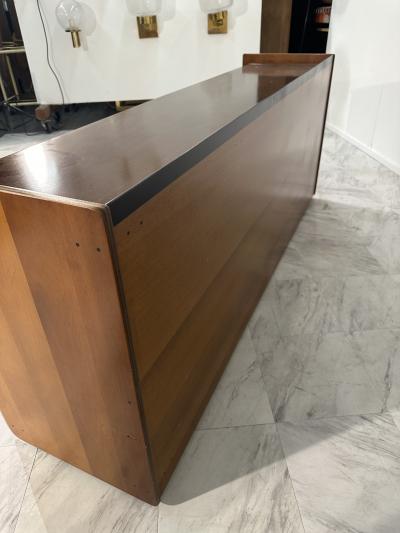 Afra Tobia Scarpa Afra Tobia Scarpa Artona Sideboard in Walnut and Leather Maxalto 1970s